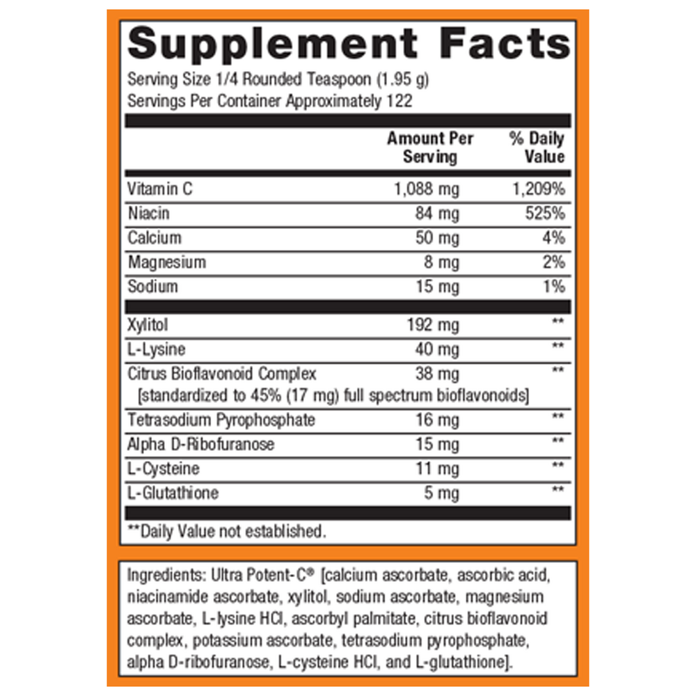 Metagenics Ultra Potent-C Vitamin C Powder - 8.39 oz 238 Grams