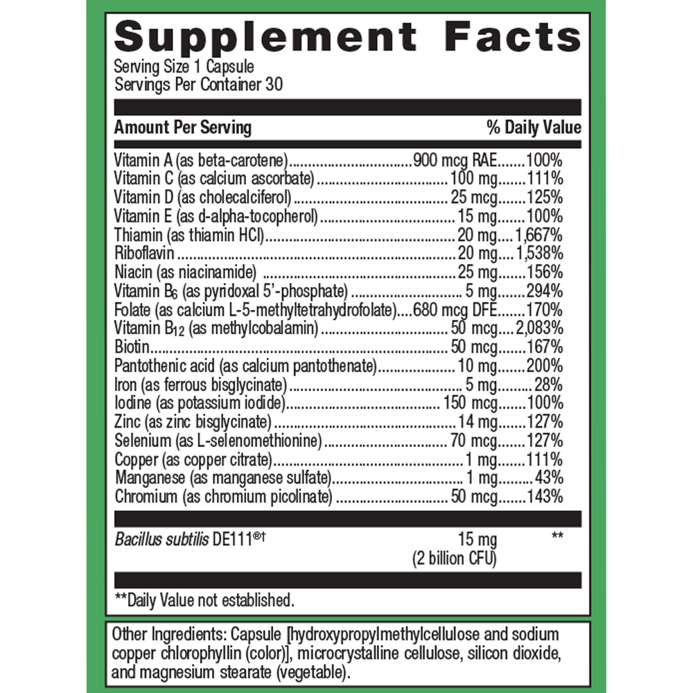 Metagenics UltraFlora Probiotic + Multivitamin 30 Capsules