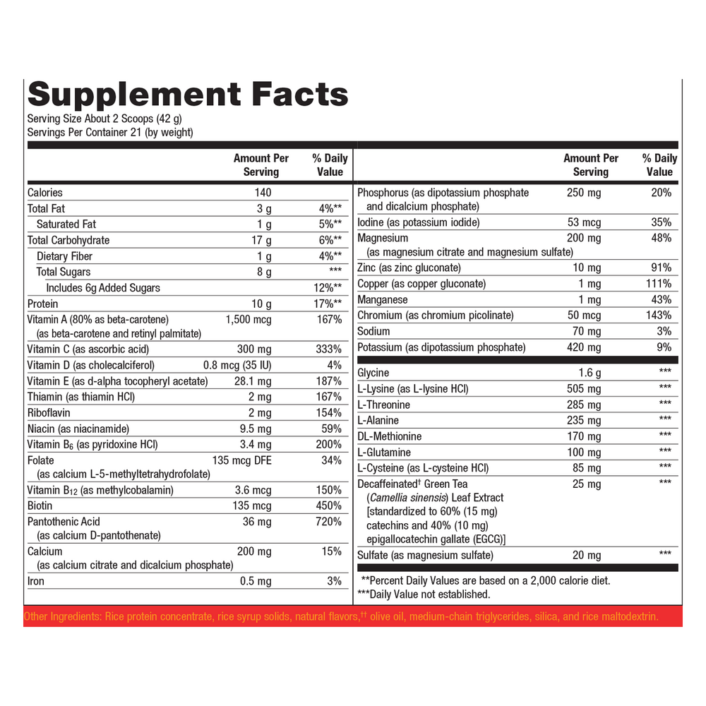 Metagenics UltraClear Plus Detox Powder Vanilla Flavor - 31.11 oz 882 Grams