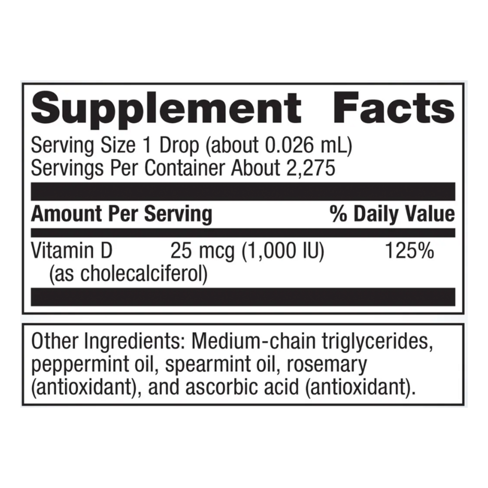 Metagenics Vitamin D3 Liquid - 2 fl. oz 59.14 ml